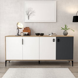 Hanah Home Neva 4002 en roble, blanco y antracita